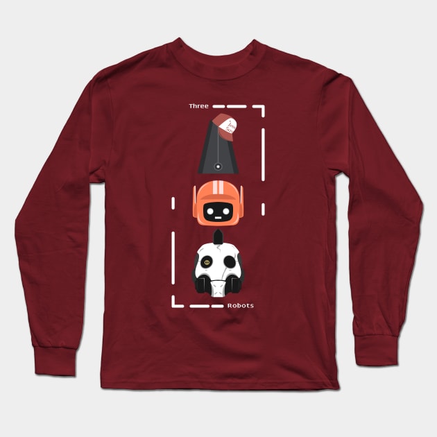 3 Robots Long Sleeve T-Shirt by Chofy87